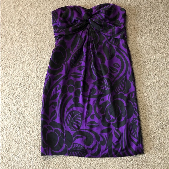 Lauren Ralph Lauren 100% Silk Dress 10 Strapless - Picture 13 of 13